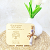 Geldgeschenk zur Hochzeit mit Reagenzglas & Gravur | Personalisierte Holzkarte - Bild 1