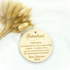 Personalisiertes Taufgeschenk Patenkind – Holzschild mit Gravur – Geschenk Patenonkel Patentante – Namensschild zur Taufe Geburt - Bild 7