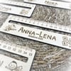 Einschulung Schulkind 2025 Personalisiertes Lineal / Lesehilfe mit Namen + Lesestreifen - Bild 6
