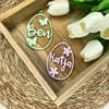 Osterdeko personalisiert | Ostergeschenk | Anhänger Ostern mit Name | Ostern | Osteranhänger | Holzanhänger | Osternest | Osterkorb - Bild 2