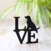 Stilvolle Wohnzimmer Dekoration LOVE HUND - Liebevolle Dekorationsidee Geschenkidee für Hundeliebhaber, für dein Zuhause - Bild 1