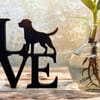 Stilvolle Wohnzimmer Dekoration LOVE HUND - Liebevolle Dekorationsidee Geschenkidee für Hundeliebhaber, für dein Zuhause - Bild 5