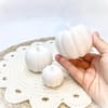3D Deko Kürbisse weiß – Herbstdeko Set 3er | Handgemachte Tischdeko aus PLA | Minimalistische Kürbisse modern | Herbst Hochzeit Boho Deko - Bild 4