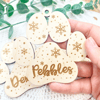 Christbaumkugel Pfote Hund Katze – Weihnachtsornament Haustier Holz Anhänger mit Name personalisiert - Bild 6
