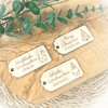 Geschenkanhänger Weihnachten Holz – Geschenk Anhänger Weihnachten mit Name – Weihnachtsanhänger Frohe Weihnachten / Merry Christmas – Gravur Deko - Bild 2