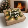 Weihnachtsbaum Anhänger personalisiert – Christbaumkugel Holz Namensanhänger Weihnachten – Geschenk mit Name – Rentier Sterne Engel Tannen - Bild 9