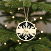 Christbaumkugel personalisiert Weihnachtsanhänger Christbaumschmuck mit Name Schneeflocke Tannenbaum Schneemann Geschenkidee Weihnachten - Bild 8