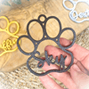 Christbaumkugel Hundepfote mit Name personalisierter Hund Anhänger Weihnachtsbaumschmuck Geschenk Hundefreunde Weihnachtsbaumkugel Haustier - Bild 8