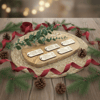 Geschenkanhänger Weihnachten Holz – Geschenk Anhänger Weihnachten mit Name – Weihnachtsanhänger Frohe Weihnachten / Merry Christmas – Gravur Deko - Bild 4