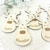 Rentier Geschenkanhänger Holz personalisiert – Namensanhänger Weihnachten – Geschenkidee & Deko aus Holz - Bild 2