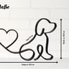 Hund - Line Art 3D Druck, Moderne Dekoration und Geschenkidee für Hundebesitzer, Adenken an verstorbene Hunde, Geschenk für Hundebesitzer - Bild 7