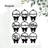Christbaumkugel personalisiert – Weihnachtsanhänger mit Name & Schleife – individuelle Weihnachtsdeko aus hochwertigem 3D-Druck - Bild 6