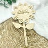 Blumenstecker Gute Besserung aus Holz – personalisierbar – Genesungsgeschenk Pflanze – Aufmunterung Geschenk – Holzstecker Genesungsgruß - Bild 6