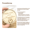 Namensverkündung Baby aus Holz – „Hallo Welt, ich bin …“ personalisierte Geburtsanzeige aus Holz - Bild 3