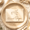 Schwangerschaftsverkündung Papa Holzschild – Du wirst Papa – Geschenk zur Schwangerschaft aus Holz mit Storch Gravur - Bild 5