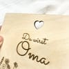 Schwangerschaftsverkündung Oma Holzschild – Du wirst Oma – personalisiertes Geschenk aus Holz mit Gravur - Bild 4