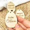 Ostergruß Anhänger aus Holz – 3er Set – Osterkorb Dekoration – Ostergeschenk – handgemacht - Bild 12