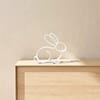 Osterdeko Hase Line Art – moderne Hasenfigur in Weiß, minimalistische Frühlingsdeko, Skandi/Boho Dekoobjekt, Tischdeko & Regaldeko - Bild 8