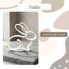 Osterdeko Hase Line Art – moderne Hasenfigur in Weiß, minimalistische Frühlingsdeko, Skandi/Boho Dekoobjekt, Tischdeko & Regaldeko - Bild 5