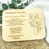 Patenbrief Holz personalisiert | Taufgeschenk Patenurkunde Patentante Patenonkel | Geschenk Taufe Pate | Holzschild mit Name & Datum – Bild 2