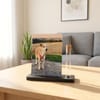 Haustier Andenken Fotohalter mit Erinnerungsglas | Hund Katze Fell Erinnerung personalisiert | Trauergeschenk Regenbogenbrücke – Bild 7