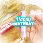 Geburtstag Geldgeschenk „Happy Birthday“ | Personalisierbar mit Reagenzglas | Originelles Geschenk zum Geburstag | Mitbringsel | Kleinigkeit