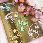 Osterdeko personalisiert | Ostergeschenk | Anhänger Ostern mit Name | Ostern | Osteranhänger | Holzanhänger | Osternest | Osterkorb