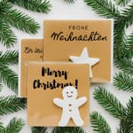 3D Gedruckte Weihnachts Glücksbringer - Handgemachte Mitbringsel & Gastgeschenke in Cellophantütchen - CharmWerk Weihnachtszauber