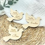 Anhänger personalisiert zur Taufe, Kommunion oder Konfirmation mit Name und Datum – Erinnerungsgeschenk