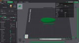 Grüner Bootsrumpf und separater Mast in Bambu Studio