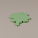 Kleeblatt – STL zum 3D-Drucken – Ansicht 1