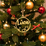 Christbaumkugel personalisiert mit Name und Weihnachtsmotiven – 3D Weihnachtsanhänger – Ansicht 12