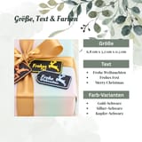 Geschenkanhänger Weihnachten im 3er-Set – PLA-Anhänger mit festlichen Schriftzügen Bild 4