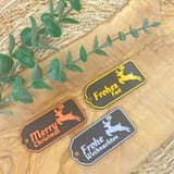 Geschenkanhänger Weihnachten im 3er-Set – PLA-Anhänger mit festlichen Schriftzügen Bild 6