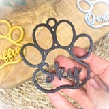 Hundepfoten-Weihnachtsanhänger mit Name aus PLA – persönlicher Baumschmuck für Hundefreunde Bild 10