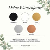 Farbauswahl der Weihnachtskugel mit Stiefelmotiv als runde Farbmuster