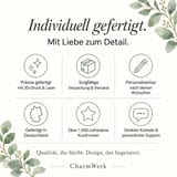 Infografik zur individuellen Fertigung der Weihnachtskugel mit Stiefelmotiv