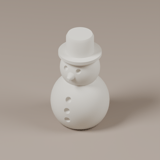 Schneemann – STL zum 3D-Drucken – Ansicht 1