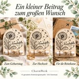 Ein Motiv für Geburtstag, Hochzeit und Reisekasse – drei KI-gestaltete Anwendungsbeispiele