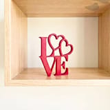 LOVE Deko-Skulptur mit Herzen – Ansicht 8
