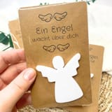 Schutzengel auf Karte – kleiner Glücksbringer – Ansicht 8