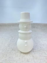 Originalfoto des gedruckten Schneemanns Fridolin mit Zylinder