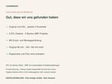 Ein digitales Informationsblatt von CHARMWERK mit dem Titel 'Gut, dass wir uns gefunden haben'. Es listet 8 STL-Dateien, 2 Bambu-3MF-Projekte, Druck- und Montageanleitungen sowie Breiten von 96 mm und 192 mm für die Drucke auf.