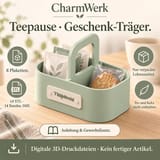Tee-Geschenk-Träger Teepause – 7 Plaketten, STL & 3MF – Ansicht 18