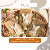 Osterhasenkarte mit 3D-Hase – Ansicht 2