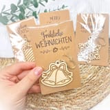Weihnachtskarte mit Holzanhänger – Ansicht 6