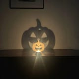 Halloween-Teelichthalter aus Holz – Ansicht 7