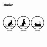 Wanddeko Hund und Katze – Tier-Silhouetten – Ansicht 2