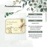 Geldgeschenk Weihnachten Holz Reagenzglas, personalisiertes Weihnachtsgeschenk Gravur, Gutschein Verpackung, Geschenkidee, 16x12 cm – Ansicht 3