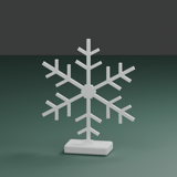 Schneeflocken-Aufsteller klassisch – STL & 3MF für den 3D-Druck – Ansicht 2